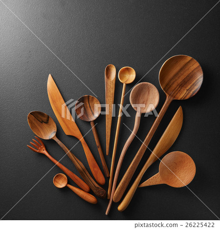 Wooden spoons and knife 26225422