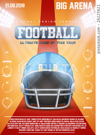 Poster Template of American Football Helmet Poster Template of American Football Helmet 26225621