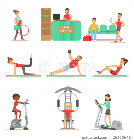 People Member Of The Fitness Class Working Out People Member Of The Fitness Class Working Out 26225646