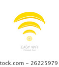 Easy wifi concept icon in banana shape 26225979