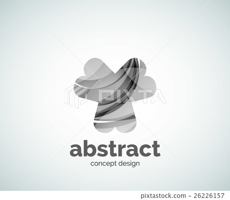 Vector abstruse shape logo template 26226157