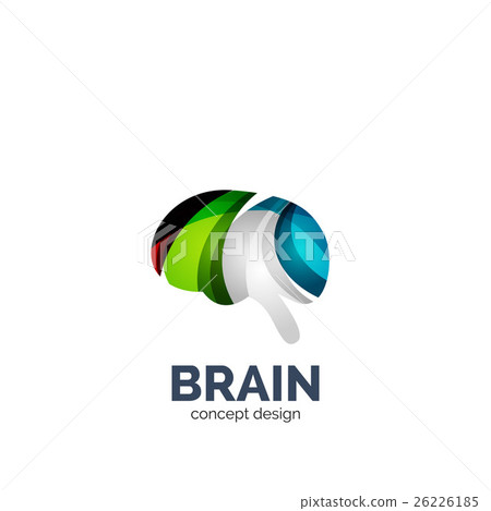 Vector brain logo 26226185