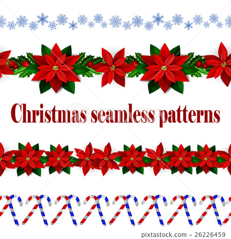 Set of n Seamless Christmas borders 26226459