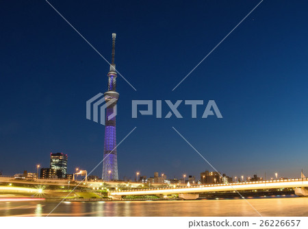 東京天空樹在晚上 26226657