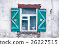 Window of the old house in the Russian village 26227515