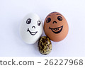 Funny eggs imitating a happy mixed couple 26227968