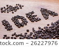 Sign Idea concept drawn among brown coffee beans 26227976