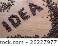 Idea concept drawn among roasted brown beans 26227977