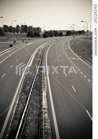 empty asphalt highway empty asphalt highway 26228148