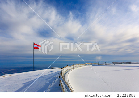 Winter panorama with snow 26228895