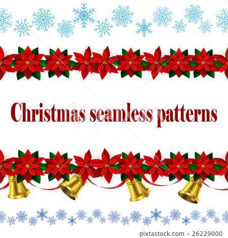 Set of n Seamless Christmas borders 26229000