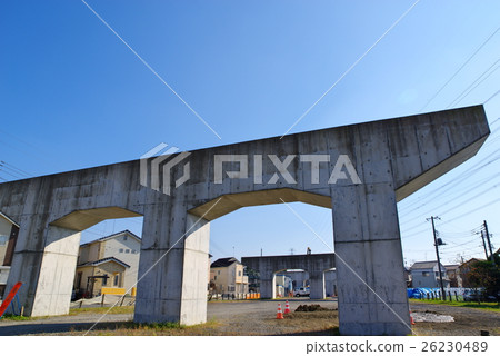 埼玉縣立高速公路160號川越北環線正在建設2016年11月碼頭靠近JR川越線北側 26230489