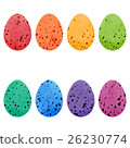 Watercolor Easter eggs set.  26230774