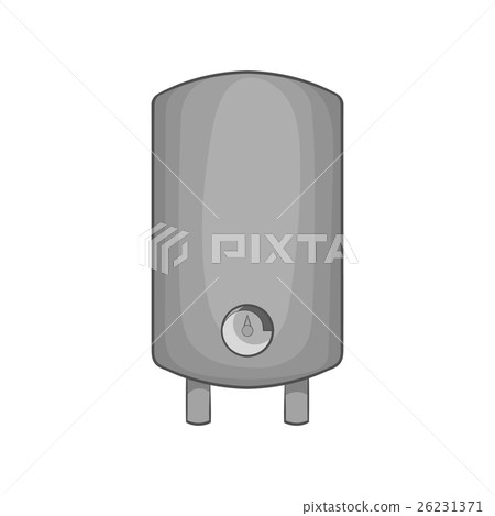 Water heater icon, black monochrome style 26231371