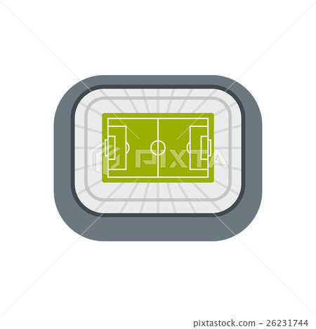 Stadium top view icon, flat style 26231744