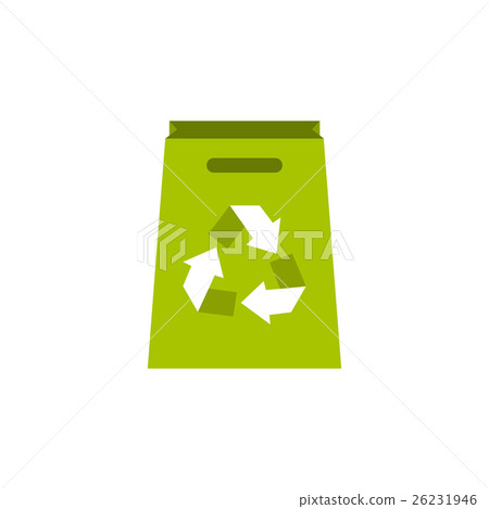 Package recycling icon, flat style Package recycling icon, flat style 26231946