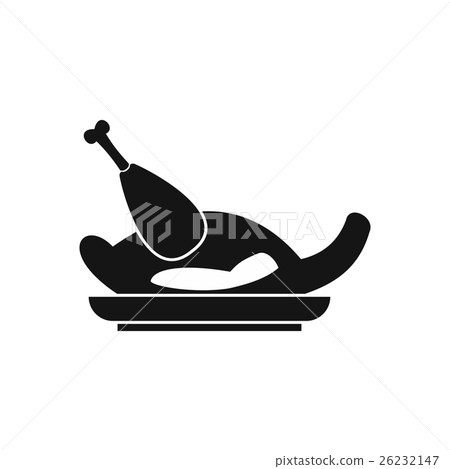 Fried chicken icon, simple style Fried chicken icon, simple style 26232147