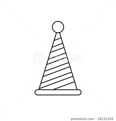 Party hat icon, outline style 26232168