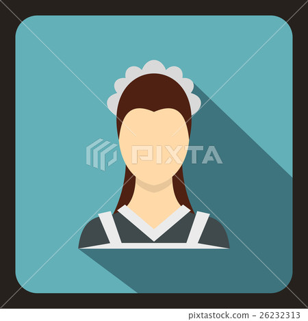 Maid icon in flat style 26232313