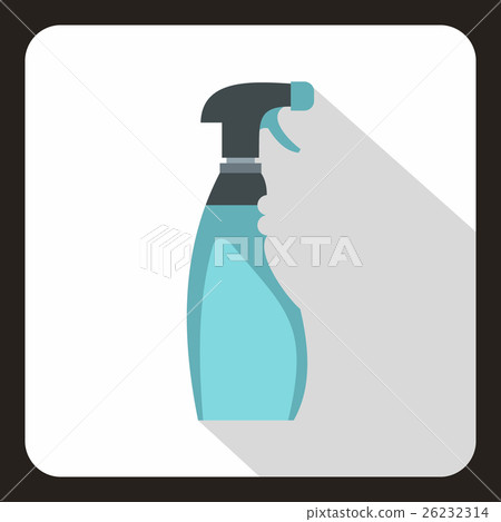 Blue sprayer icon, flat style 26232314
