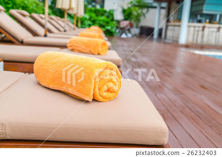 Swimming pool with relaxing seats . Swimming pool with relaxing seats . 26232403