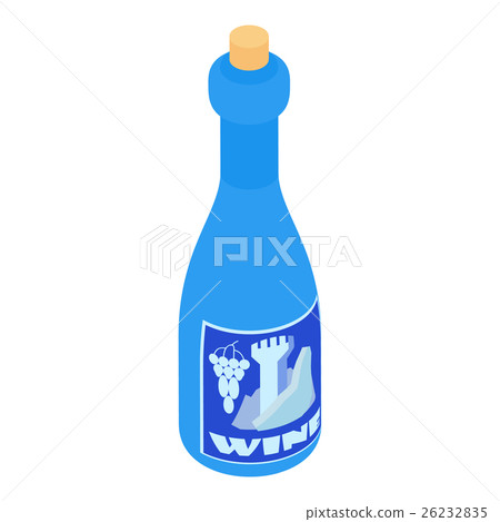 Bottle of wine icon, cartoon style 26232835