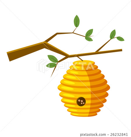 Beehive on tree icon, cartoon style Beehive on tree icon, cartoon style 26232841