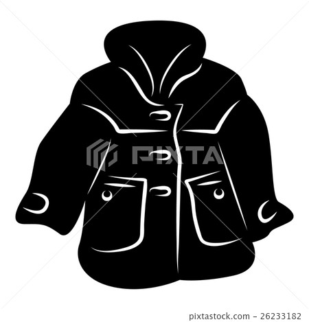 Women coat icon, simple style 26233182