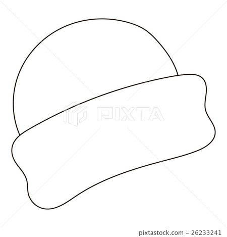 Winter hat icon, outline style 26233241