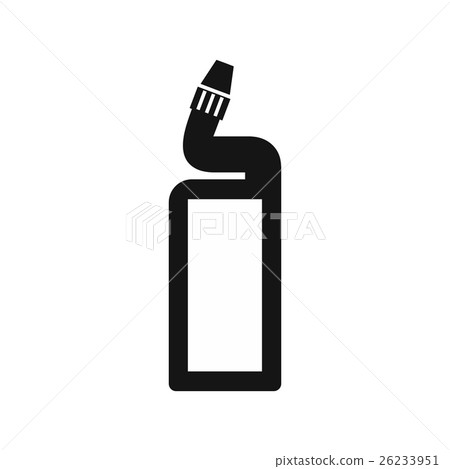 Plastic bottle of drain cleaner icon Plastic bottle of drain cleaner icon 26233951