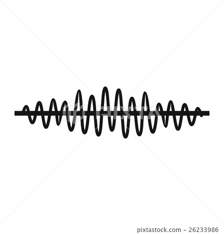 Sound wave icon, simple style Sound wave icon, simple style 26233986
