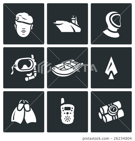Vector Set of Commandos Icons. Vector Set of Commandos Icons. 26234804