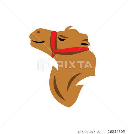 Camel Head Vector Cartoon Illustration. 26234805