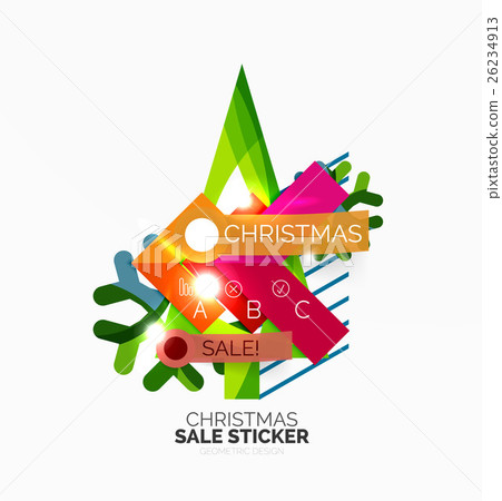 Shiny holiday New Year and Christmas sale banners Shiny holiday New Year and Christmas sale banners 26234913
