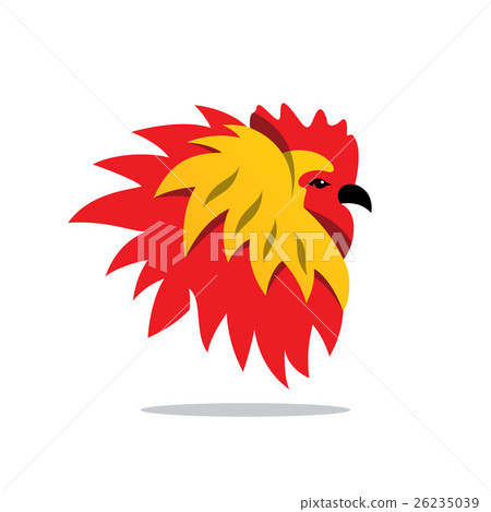 Vector Cock Cartoon Illustration. 26235039