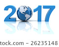 New year 2017 with globe 26235148