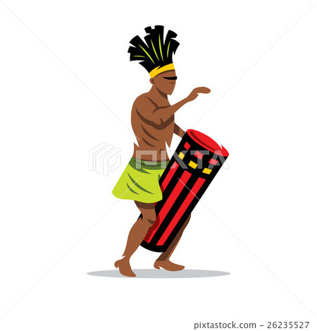 Vector Man playing the Drum. Vector Man playing the Drum. 26235527