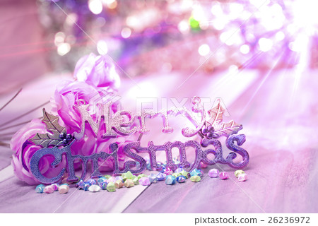 Christmas letter with flowers 26236972