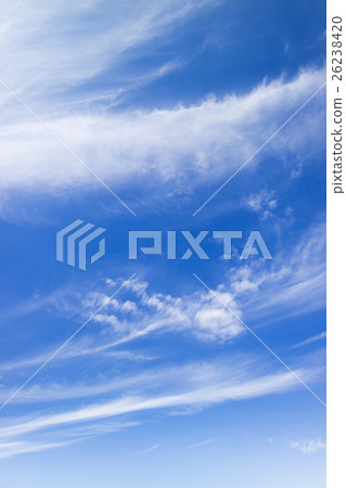 Blue sky sky cloud fall sky background background material October Copy space 26238420