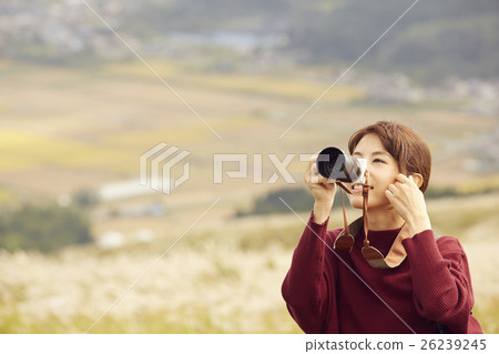 觀光的婦女看東北 26239245