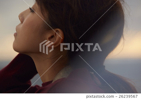 A woman sightseeing in Tohoku A woman sightseeing in Tohoku 26239567