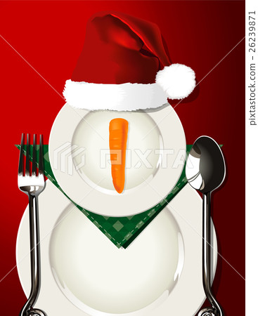 Vectorof table setting for christmas Vectorof table setting for christmas 26239871
