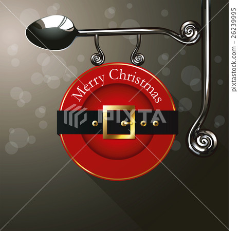 Vector of Christmas plate hanging Vector of Christmas plate hanging 26239995