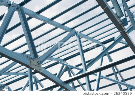 Structure of steel roof. Structure of steel roof. 26240559