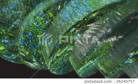 green abstraction on a black background 26240757