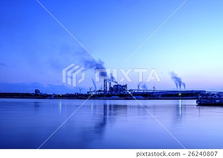 Akita harbor and factory 26240807