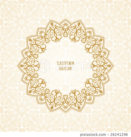 Oriental vector ornament. Ethnic lace pattern in Oriental vector ornament. Ethnic lace pattern in 26241296