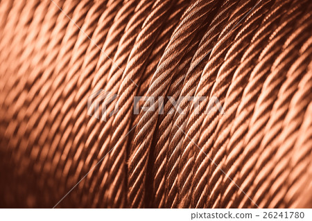 copper wire, steel wire golden red color tone. 26241780