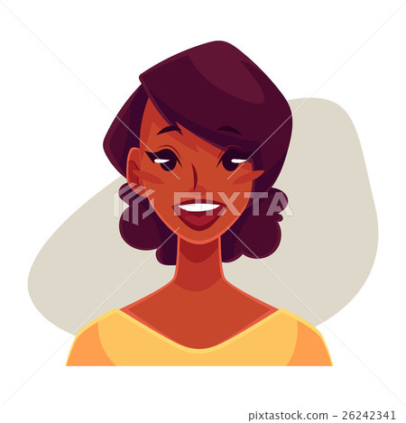 African girl face, wow facial expression 26242341