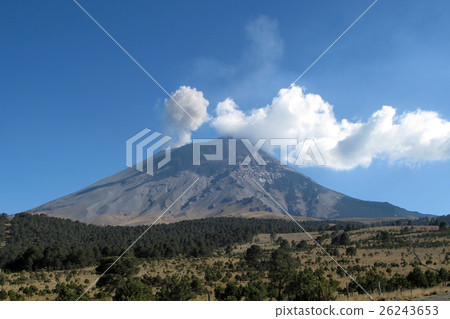 Active Popocatepetl volcano in Mexico Active Popocatepetl volcano in Mexico 26243653